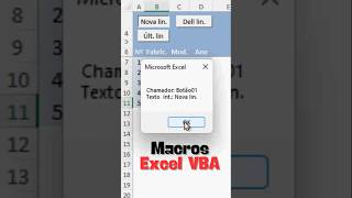Qual Botão foi clicado  Excel VBA [upl. by Ronoel886]