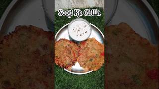 Sooji Ka Chilla🌸❤️shorts food soojikachilla [upl. by Nailliw]