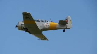 Harvard T6 Taz takeoff from IWM Duxford [upl. by Yesnel]