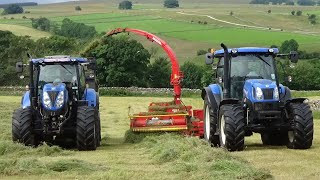 Trailed Silage with Pottinger Mex 6 amp New Hollands amp Hurlimann [upl. by Htebsil170]