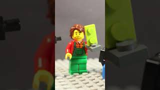 Lego Man Builds an illegal Building Technique 😮 funny legoanimation illegalbuilds shorts [upl. by Schlesinger]