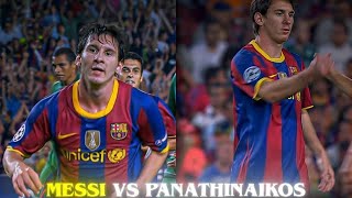 Messi vs Panathinaikos in 4k  Rare comp  messi clips [upl. by Nerita945]