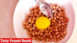 1 cup of peanuts and 1 egg Peanut snacks Sweet Recipe Crunchy Peanut Caramel Peanuts Appetiser [upl. by Ymled]