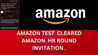 Amazon HR round Invitations and Question  Amazon Versant Round Cleared  Final Interview Question [upl. by Nolra]