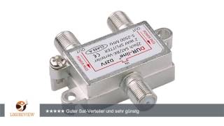 SAT amp BKVerteiler  2fach Splitter  voll geschirmt  unicable amp HD tauglich DURline D2FV [upl. by Cheshire]