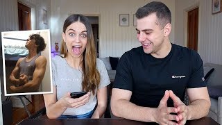 REACTING TO BOYFRIENDS OLD PHOTOS [upl. by Cassady]