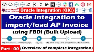 Part  00  Oracle integration to import AP invoice using FBDI  FBDI Integration using oic [upl. by Ahsed]