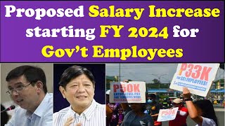 Proposed Salary Increase Starting FY 2024 for Gov’t Employees wildtvoregsalaryincrease [upl. by Darya536]