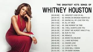 Whitney Houston Greatest Hits Full Album Best Songs of World Divas Whitney Houston [upl. by Yatnohs]