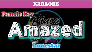 Amazed by Lonestar Karaoke  Female Key [upl. by Esorylime]