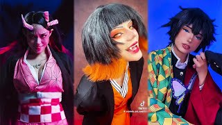 Demon Slayer quotKimetsu no Yaibaquot TikTok Cosplay Compilation [upl. by Aerdnuahs752]