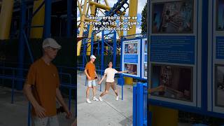 CUANDO TE MAREAS EN UN PARQUE DE ATRACCIONES 🥴🎢 shorts [upl. by Kenaz]