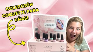 😵‍💫NO ME ESPERABA ESTO DE CUVAGE Y SU COLECCION COQUETTE DE ESMALTES DE UÑAS TRADICIONAL 💅😂 [upl. by Rydder]