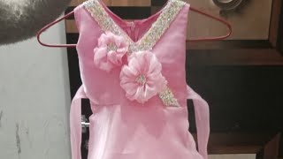 1 year baby girl frock cutting and stitching  talented Ritu insaan [upl. by Arras]