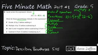 5th Grade STAAR Practice Describing Parentheses 54E  1 [upl. by Dnalrag191]