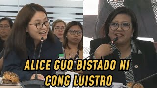 ALICE GUO WALANG LUSOT KAY CONG LUISTRO [upl. by Torrin]