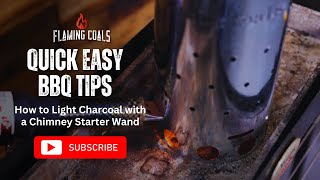 How to Light Charcoal with a Chimney Starter Wand Quick Easy BBQ Tips [upl. by Chapman460]