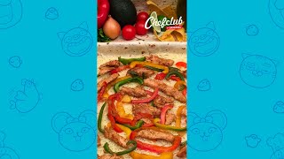 😉🌮 Fajitas géante  à partager entre amigos  SHORTS [upl. by Ecnarretal]