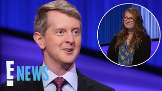 Jeopardy Host Ken Jennings APOLOGIZES to Female Contestant Over “Problematic” Clue  E News [upl. by Cutcliffe544]