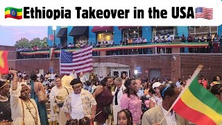 🇪🇹 Ethiopians have taken over the Washington DC area 🇺🇸  Ethiopia Day  New Year Celebration 🥳🔥 [upl. by Eusebio192]