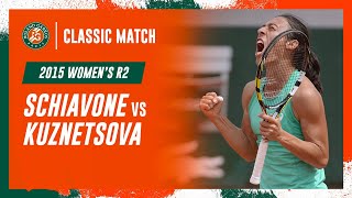 Schiavone vs Kuznetsova 2015 Womens round 2  RolandGarros Classic Match [upl. by Eng]