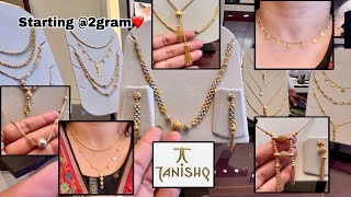 Starting 2gram Morden Gold chain Designs from TanishqDaily wear gold chain designsBangaloreDeeya [upl. by Heigl689]