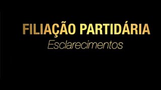 Saiba tudo sobre Filiação Partidária [upl. by Ahsinat]