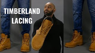 How To Lace Timberland Boots [upl. by Ahsinelg]