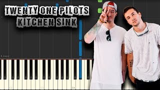 Twenty One Pilots  Kitchen Sink  Piano Tutorial Synthesia Download MIDI  PDF Scores [upl. by Nohtahoj420]