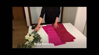 Wrapping a small bouquet with 2 sheets of tissue paper wrapflowers [upl. by Gusty]