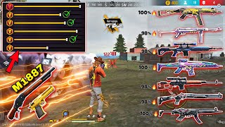 Free Fire Headshot Setting 2024 👿🎯  BEST Fire Button Size ⚙️One Tap Setting 🔥Garena FreeFire [upl. by Nodnab]