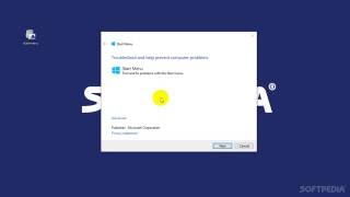 Start Menu Troubleshooter Explained Usage Video and Download Softpedia App Rundown 96 [upl. by Arlena231]