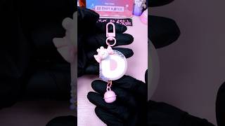 💗 Epoxy Resin Art  Resin pinkish Letter D Keychain shorts epoxyresinart [upl. by Elleuqar]