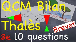 QCM BILAN THALES  10 questions  Niveau Brevet  Troisième [upl. by Yekram351]