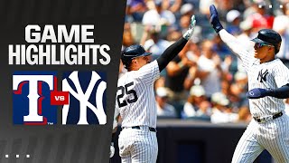 Rangers vs Yankees Game 1 Highlights 81024  MLB Highlights [upl. by Ragen]