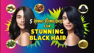 How to Naturally Dye Your Hair Black at Home 2024 [upl. by Conway966]