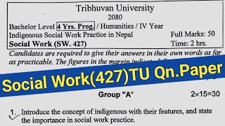 BSW TU Question Paper 2081 Exam  4th Year BA  Social Work Four Year Question Paper [upl. by Gresham471]