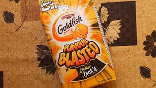 Goldfish Flavour Blasted Cheddar Jackd Crackers [upl. by Refinne281]