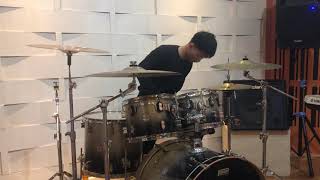 Andra and the backbone  TERDALAM drum cover [upl. by Annauqahs4]