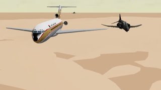 Libyan Arab Airlines Flight 114 Roblox Crash Animation [upl. by Sill]