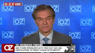 Dr Oz Asks Pulmonologist Dr Sam Parnia Can Results For COVID19 Patients Improve By Adjusting Ven [upl. by Eecal]