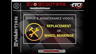 Instructional video  remove and replace wheel bearings on an EVO Scooter [upl. by Colan990]