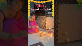 Finally celebrated Diwali in India 🇮🇳 Mayo Japan diwali2024 [upl. by Buller]