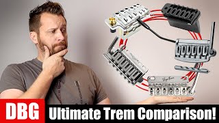 Whats The BEST Trem For Your Stratocaster  Comparing 5 Aftermarket Trems [upl. by Nauqal873]