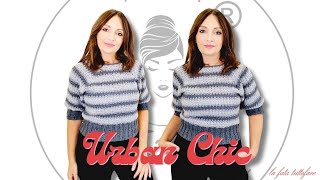 quotReinventa il crochet La maglia Urban Chic a righe – un top down rivoluzionarioquot [upl. by Nnaillek207]