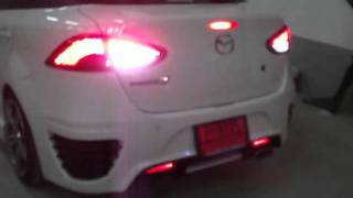 mazda 2 ไฟท้ายled ไฟวิ่งสเต็ปเทพ [upl. by Lud]