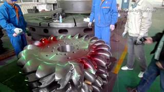 pelton runner machining and testing [upl. by Amerd]