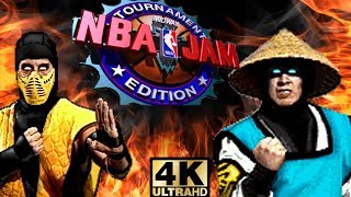 NBA Jam TE ARCADE Playthrough  Mortal Kombat vs Portland Trail Blazers 4K60fps [upl. by Enaile]