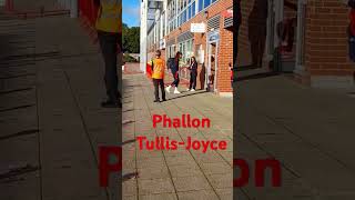 Phallon TullisJoyce arriving at Leigh Sport Village  Manchester United Women V Liverpool Women [upl. by Henning]