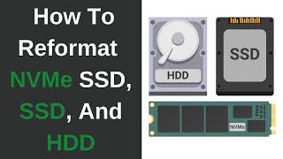 How To Quickly Reformat Your SSD M2 NVMe SSD and HDD In Windows 10  How To Format Any Drive [upl. by Asilehs]